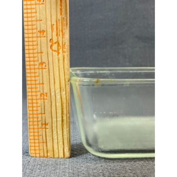 Vintage Westinghouse Glass Loaf Pan Refrigerator Baking 9x5x3 - Picture 7 of 8